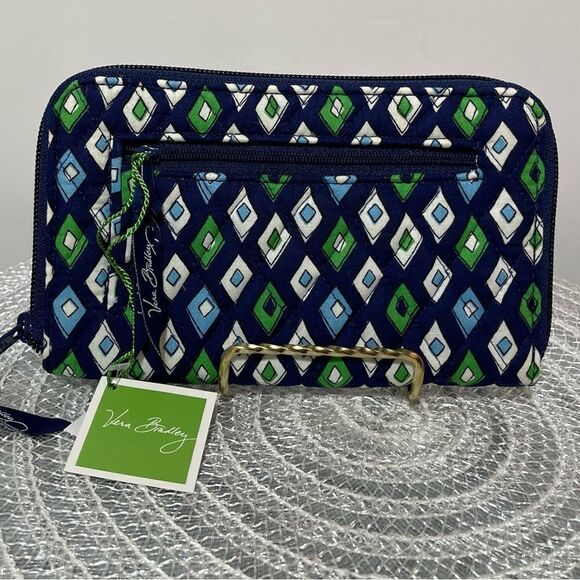 Vera Bradley Zip Around Wallet Mosaic NWT - Picture 3 of 7